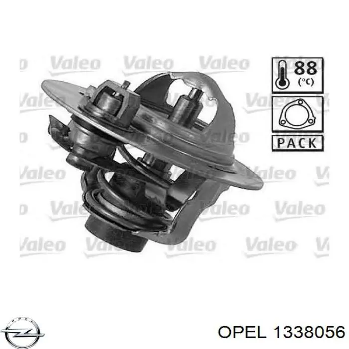 Автомобільний термостат Opel 1338056 ціна, від 11.60 USD
