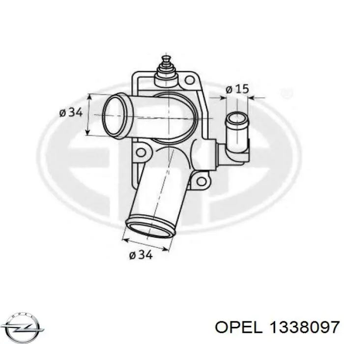 Термостат 1338097 Opel