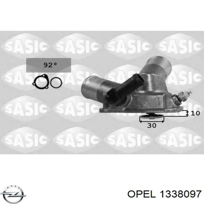Автомобільний термостат Opel 1338097 ціна, від 29.39 USD