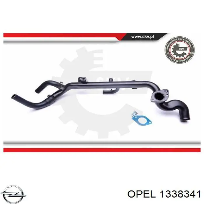 1338341 Opel шланг/патрубок системи охолодження