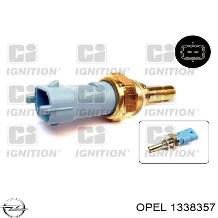 Датчик температури охолоджувальної рідини Opel 1338357
