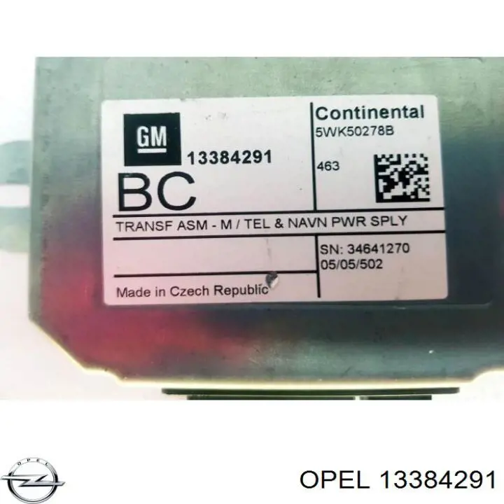 13384291 Opel Блок керування навігацією