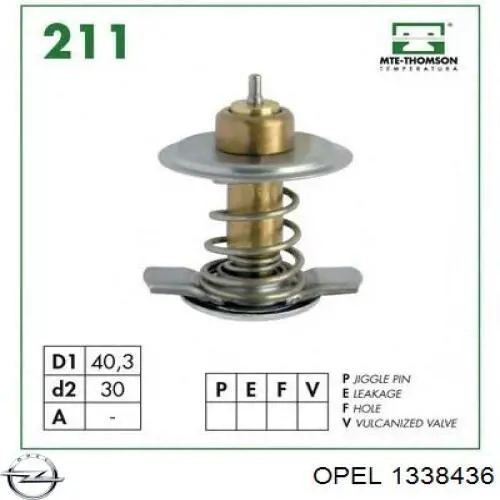 Купити 1338436 Opel Термостат в корпусі