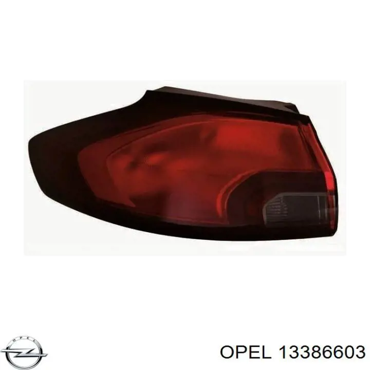 Купити 13386603 Opel Ліхтар задній