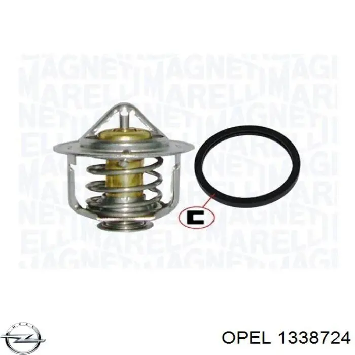 Автомобільний термостат Opel 1338724 ціна, від 10.69 USD