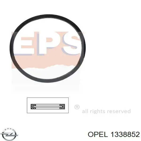 1338852 Opel Прокладка термостата