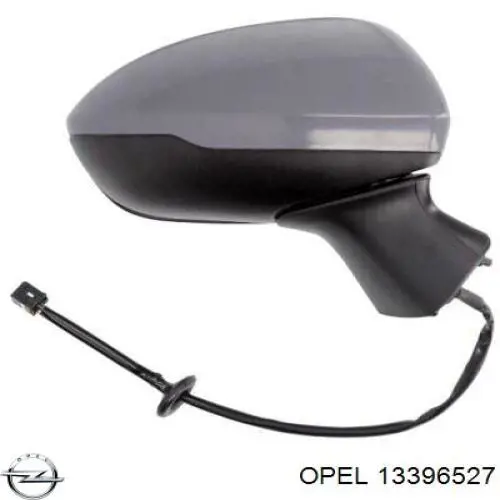 Дзеркальний елемент правого дзеркала заднього виду Opel 13396527 ціна, від 15.90 USD