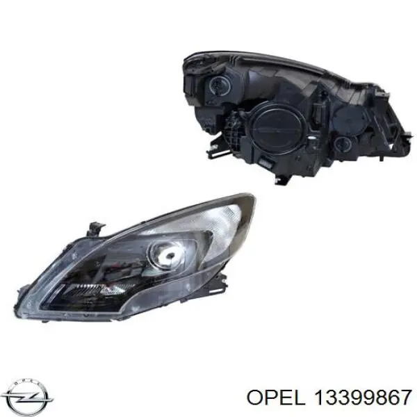 Основна фара - вставка Opel 13399867 ціна, від 264.04 USD