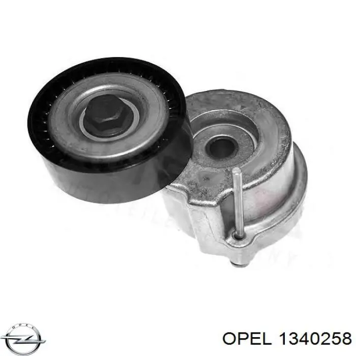 1340258 Opel Натяжна планка поліклинового ременя