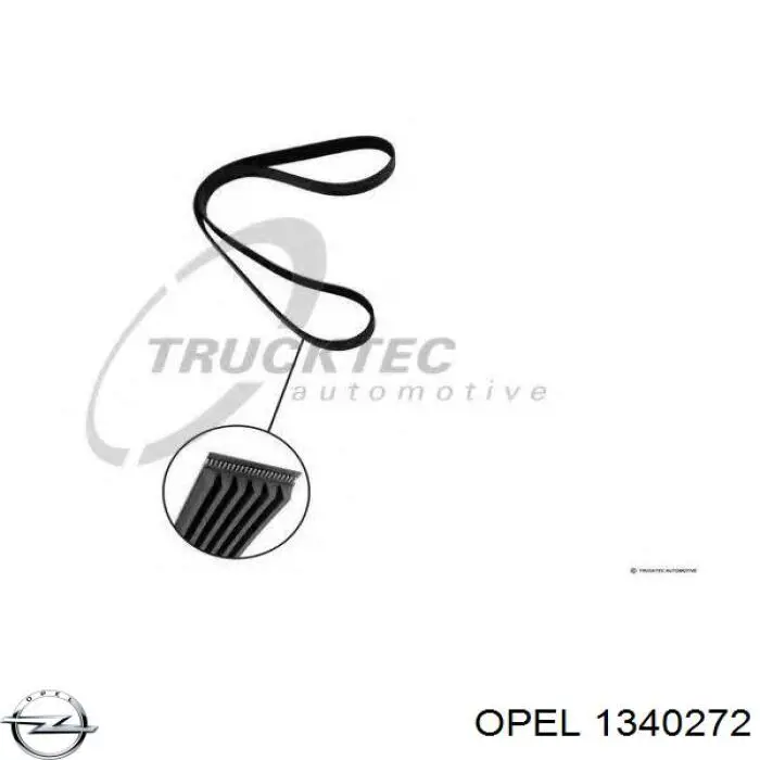 Клиновий ремінь Opel 1340272 ціна, від 13.52 USD