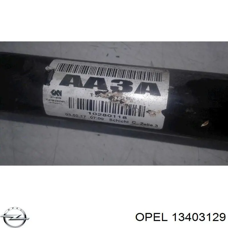 13403129 Opel Привід передній правий
