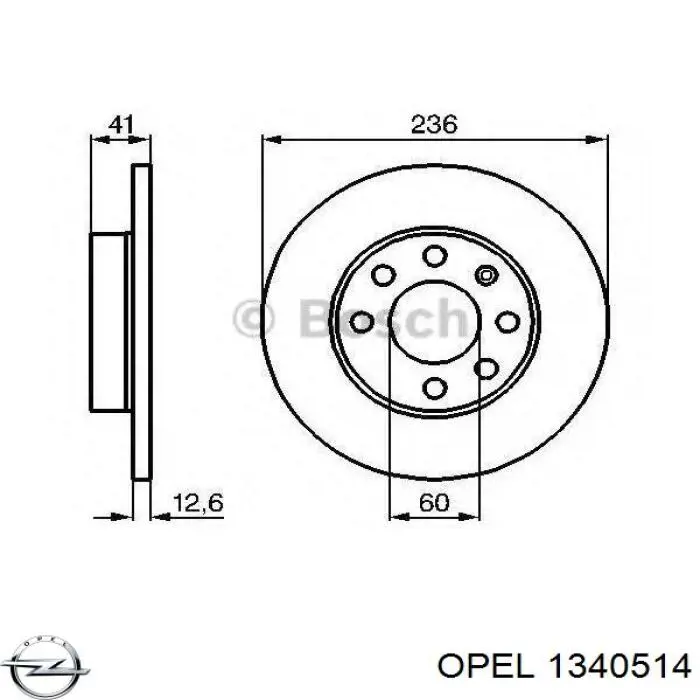 Натяжний ролик 1340514 Opel