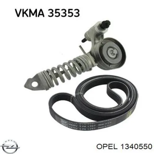 Купити 1340550 Opel Натягувач приводного ременя