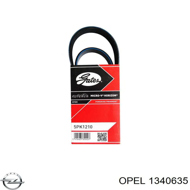 Клиновий ремінь Opel 1340635 ціна, від 7.85 USD