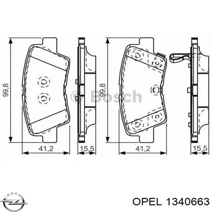 Ремінь кондиціонера Opel 1340663