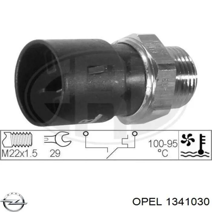 Купити 1341030 Opel Датчик включення вентилятора