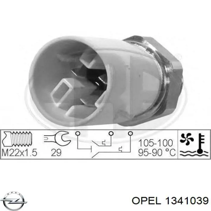 Датчик температури радіатора Opel 1341039 ціна, від 8.33 USD