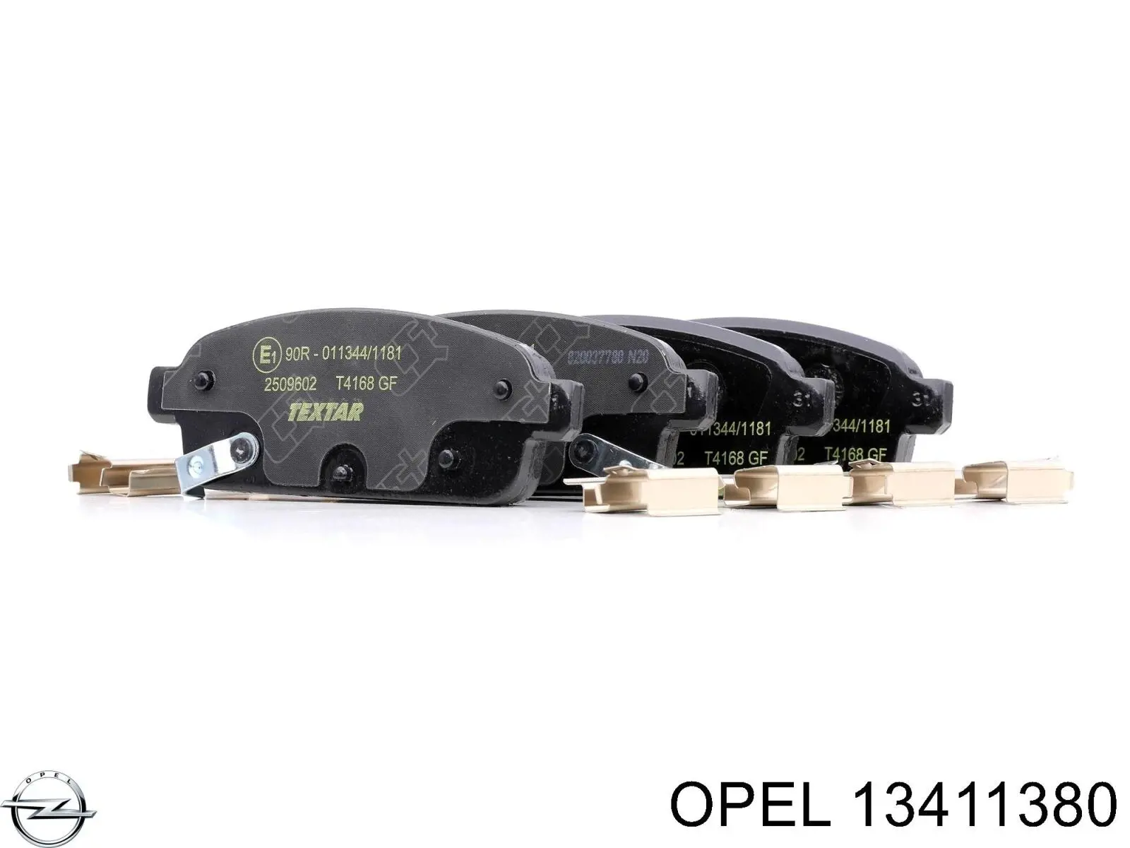Задні гальмівні колодки 13411380 Opel