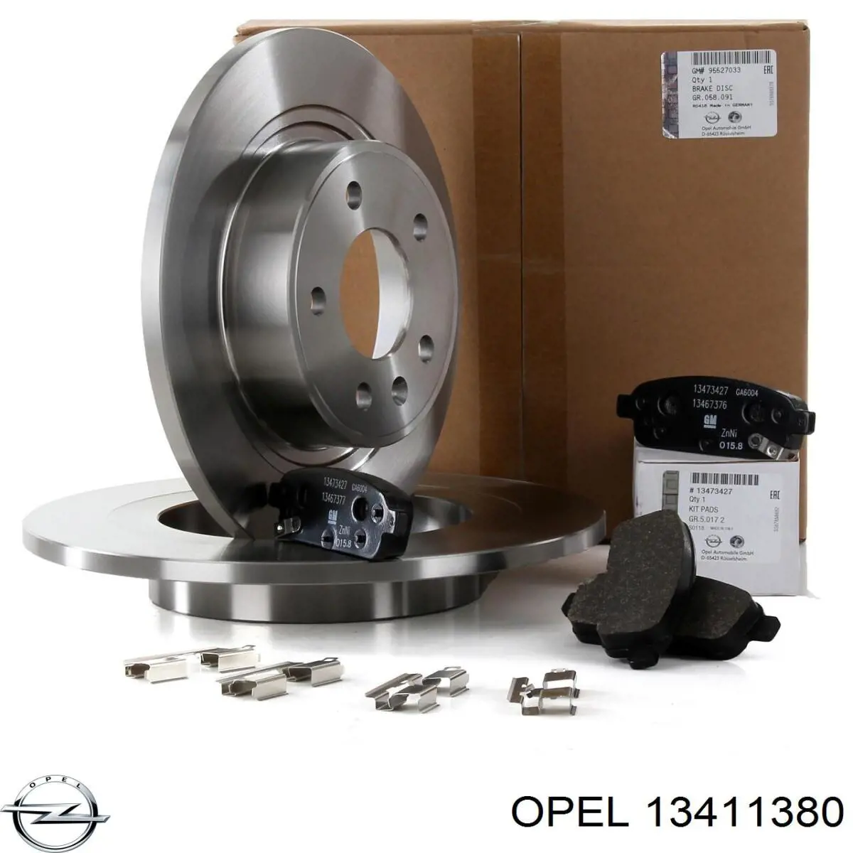 Задні дискові колодки Opel 13411380