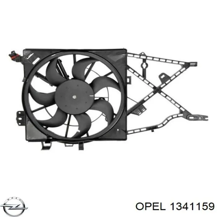 Дифузор (кожух) радіатора охолодження Opel Vectra B (36) (Опель Вектра)