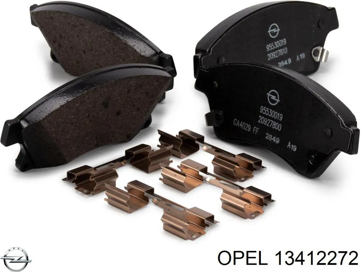 13412272 Opel колодки гальмівні передні, дискові