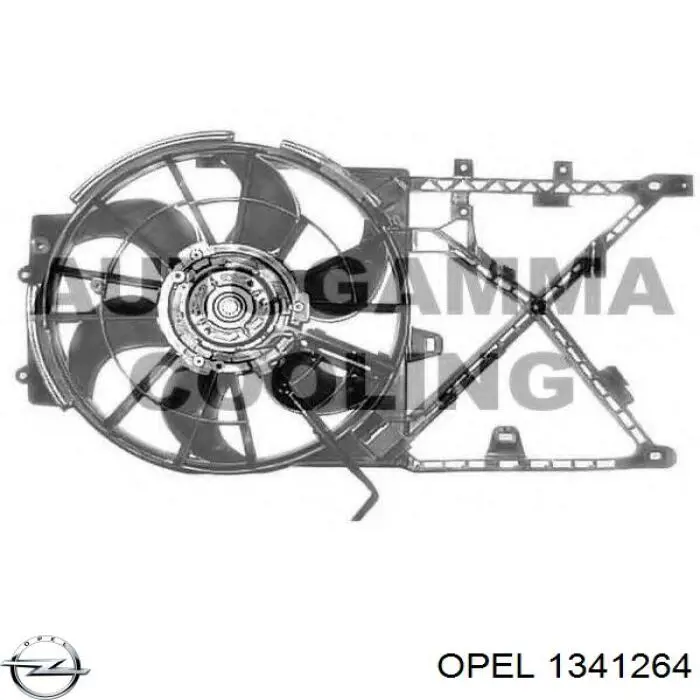 Вентилятор радіатора Opel 1341264 ціна, від 51.02 USD