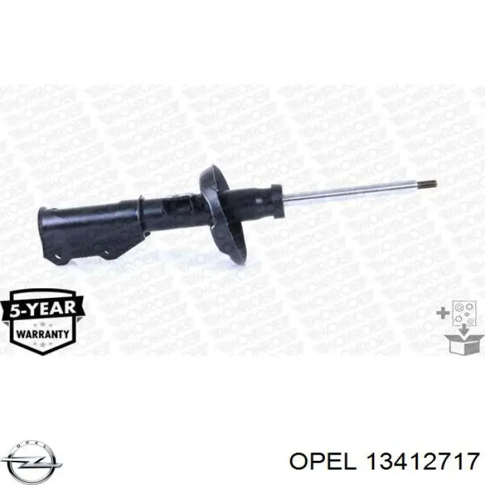 Амортизатор передній, правий Opel 13412717 ціна, від 78.57 USD