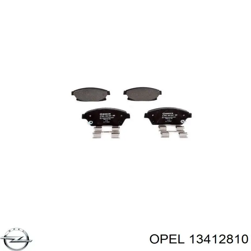 Купити 13412810 Opel Колодки гальмівні передні, дискові