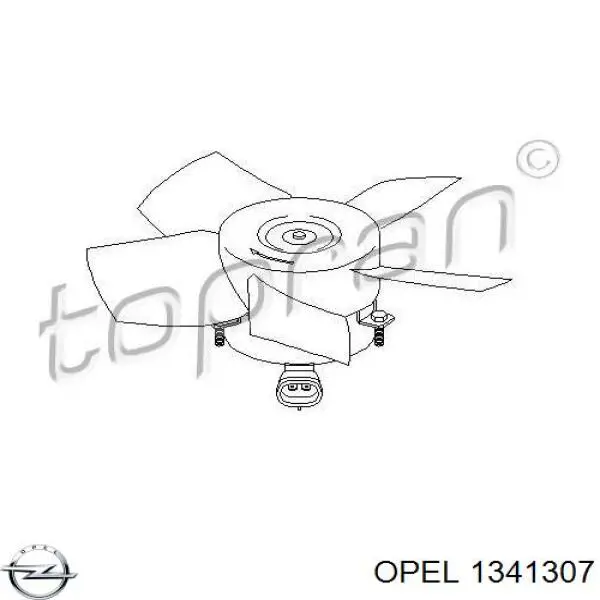 Купити 9117716 Opel Електровентилятор охолодження в зборі (двигун + крильчатка)