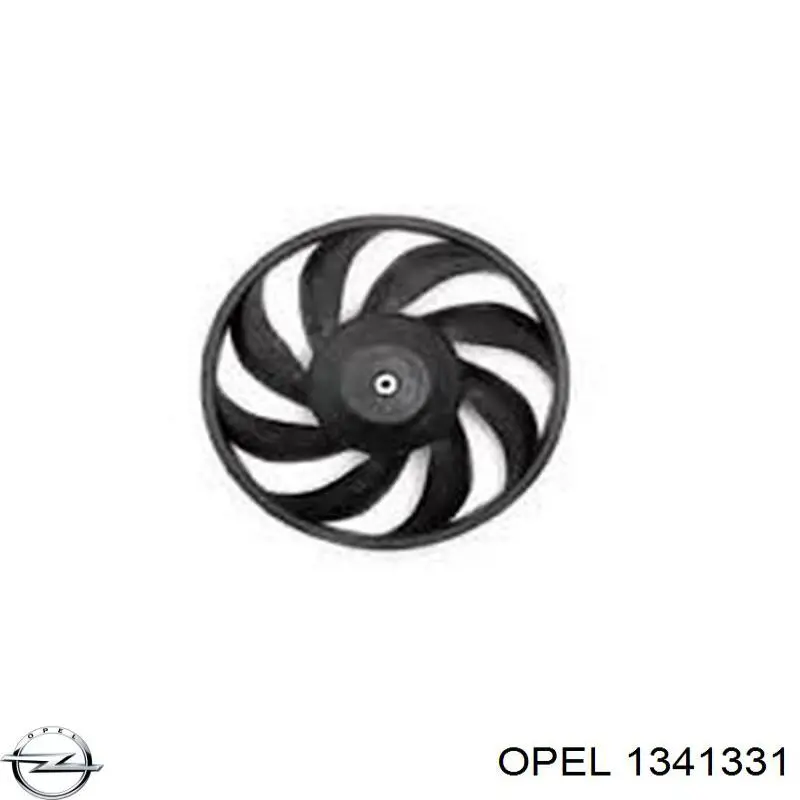 Купити 1341331 Opel Дифузор радіатора охолодження, в зборі з двигуном і крильчаткою