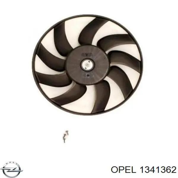 Вентилятор охолодження радіатора 1341362 Opel