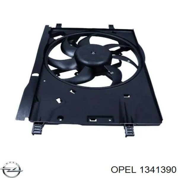 1341390 Opel електровентилятор охолодження в зборі (двигун + крильчатка)