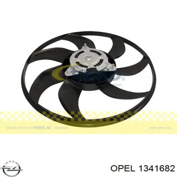 1341682 Opel Електровентилятор радіатора
