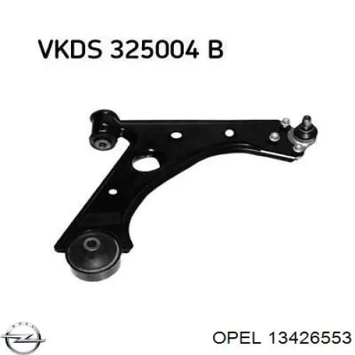 Важіль передньої підвіски нижній, правий Opel 13426553 ціна, від 43.56 USD