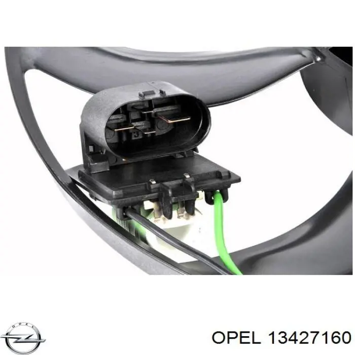 13427160 Opel електровентилятор охолодження в зборі (двигун + крильчатка)