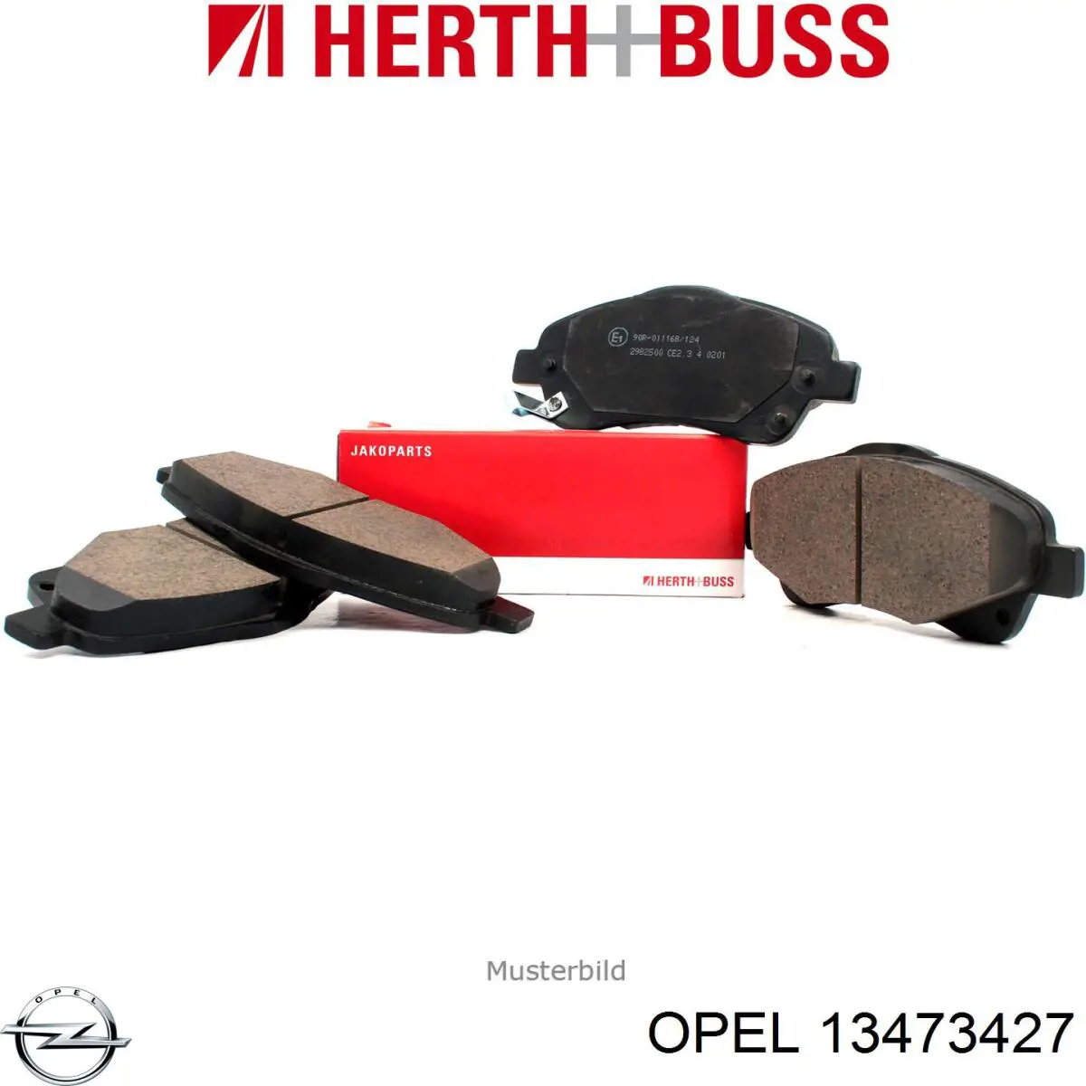 Задні гальмівні колодки 13473427 Opel