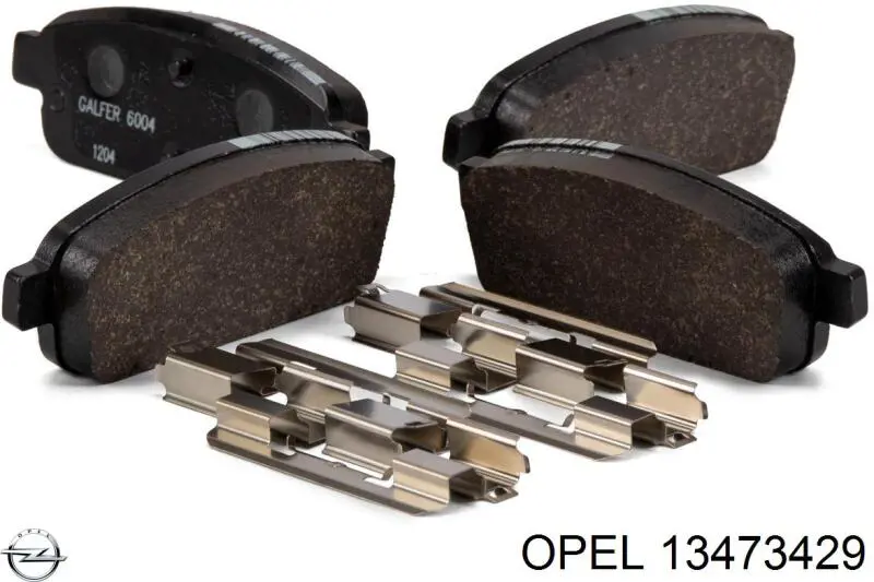 13473429 Opel колодки гальмові задні, дискові
