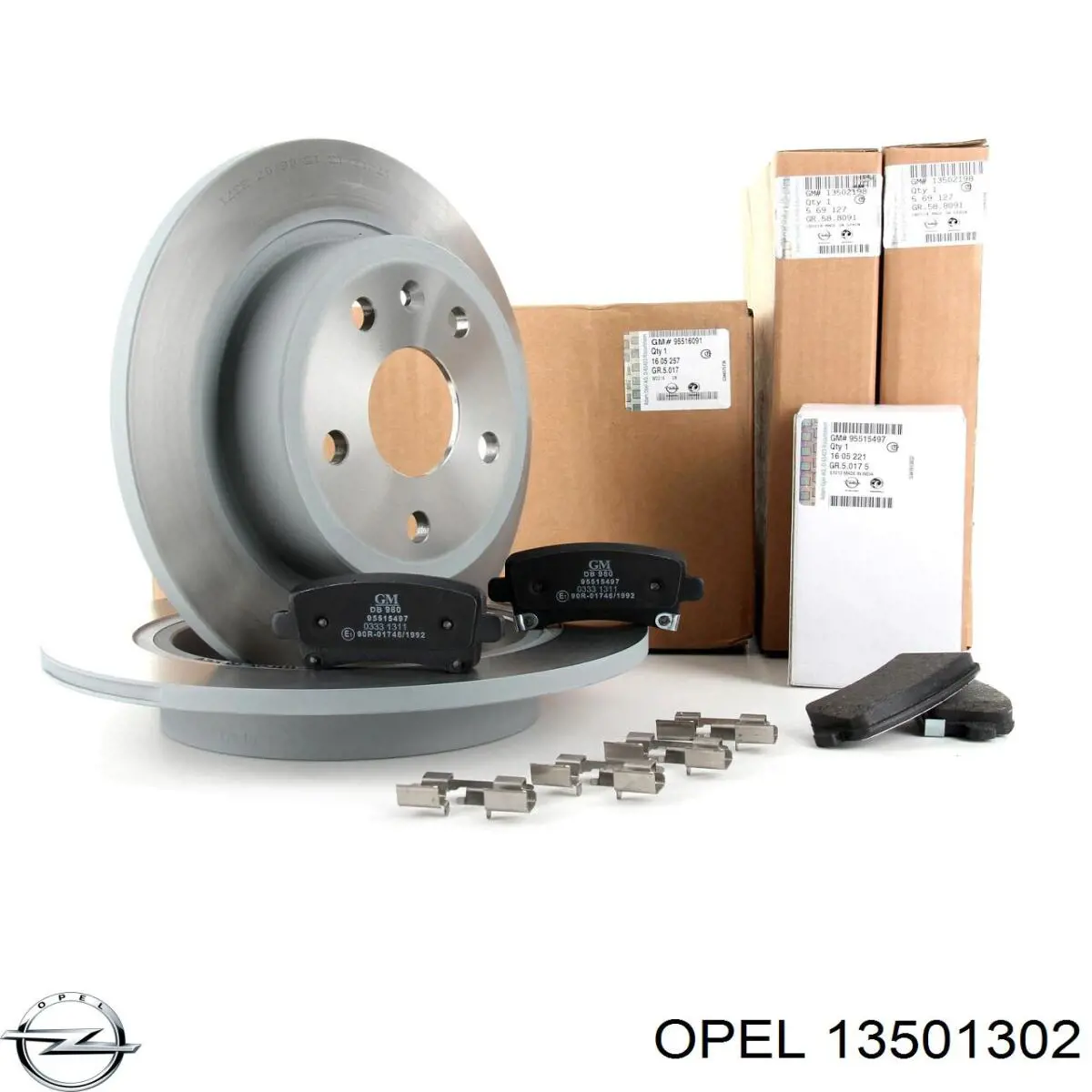 Задні дискові гальма Opel 13501302 ціна, від 43.83 USD