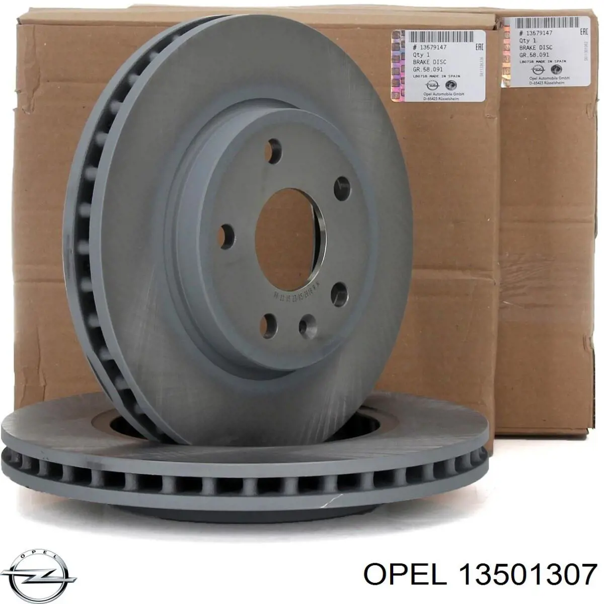13501307 Opel диск гальмівний передній