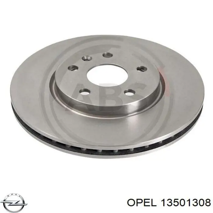 Гальмівні диски передні 13501308 Opel