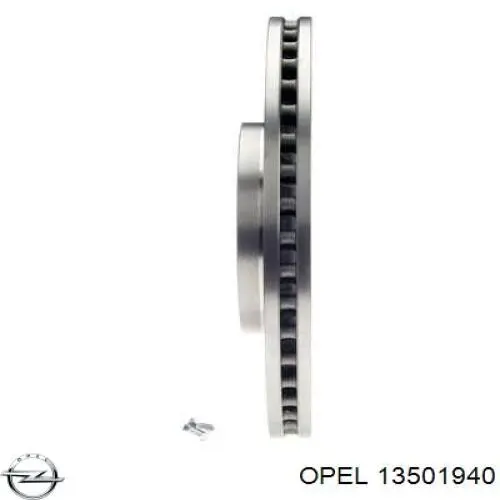 Гальмівні диски передні 13501940 Opel