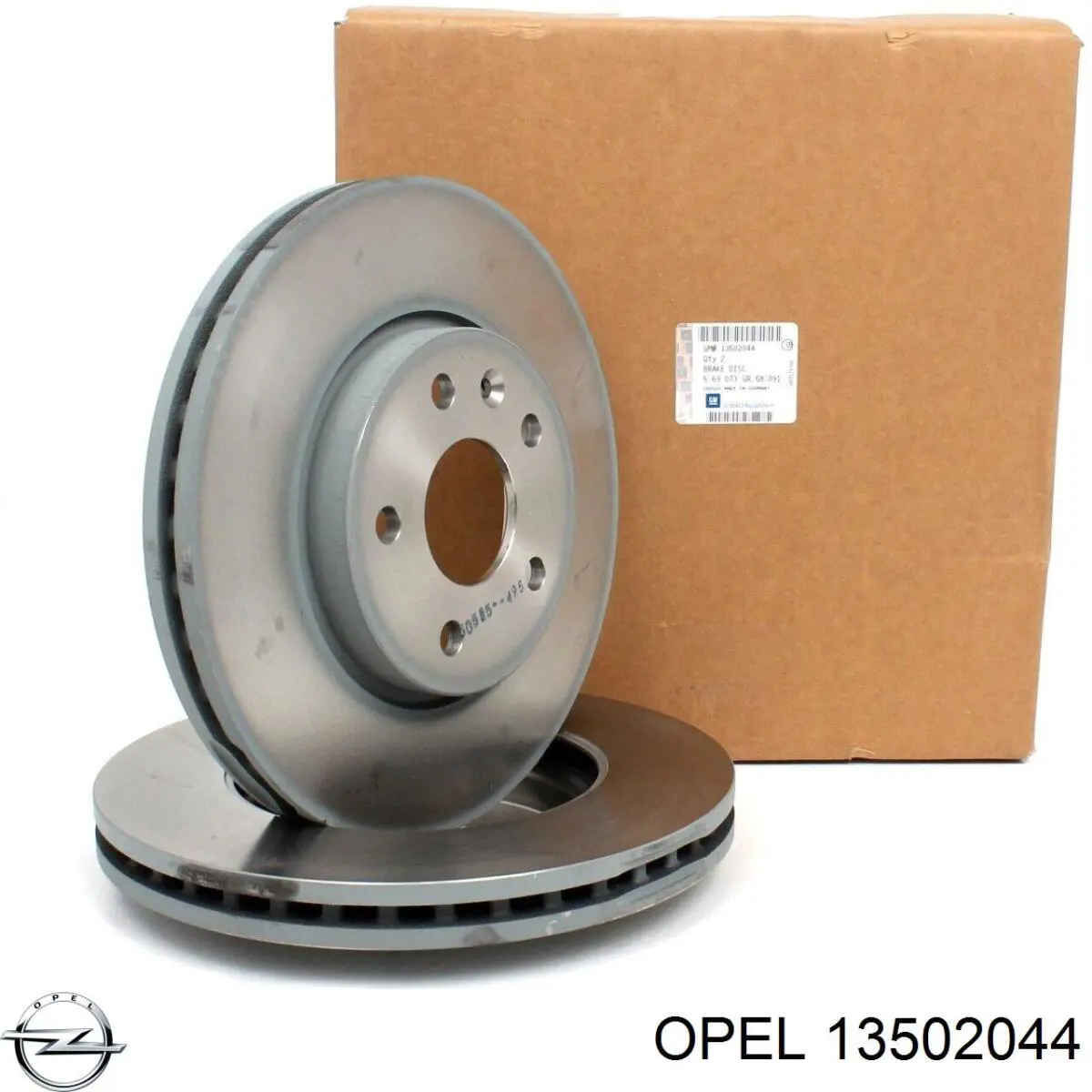 Диск переднього гальма Opel 13502044 ціна, від 40.55 USD