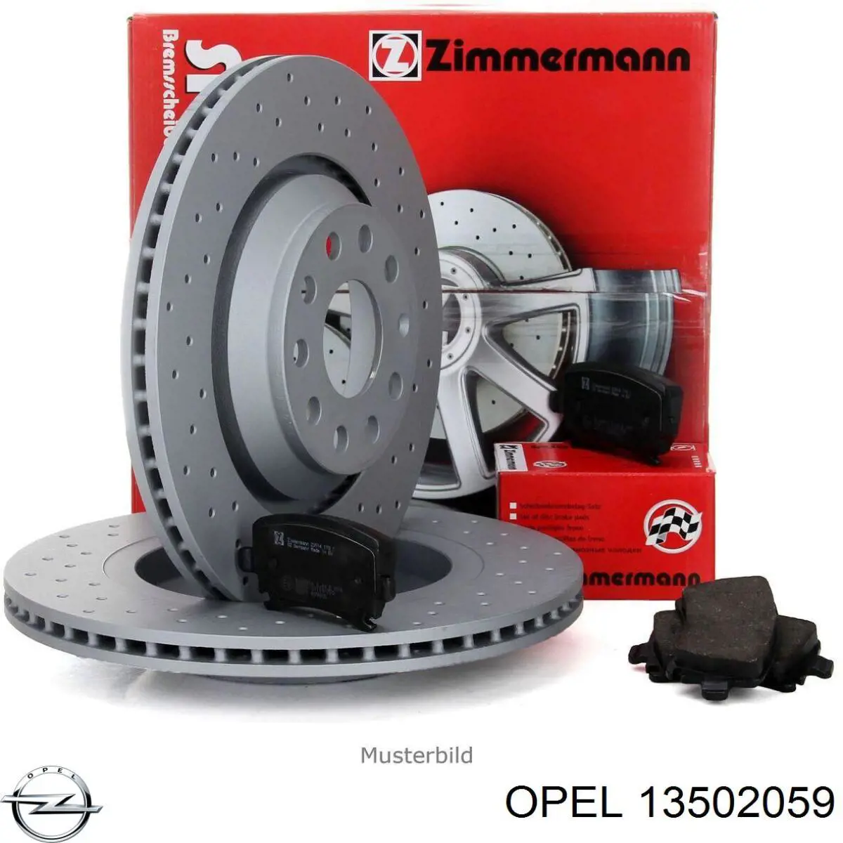 13502059 Opel Гальмо дискове переднє