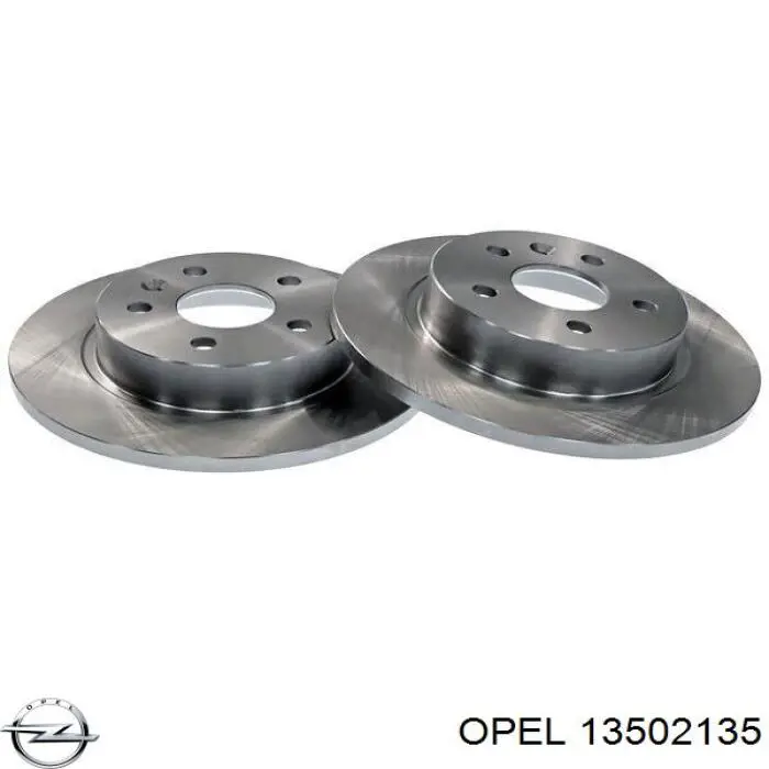 13502135 Opel диск гальмівний задній