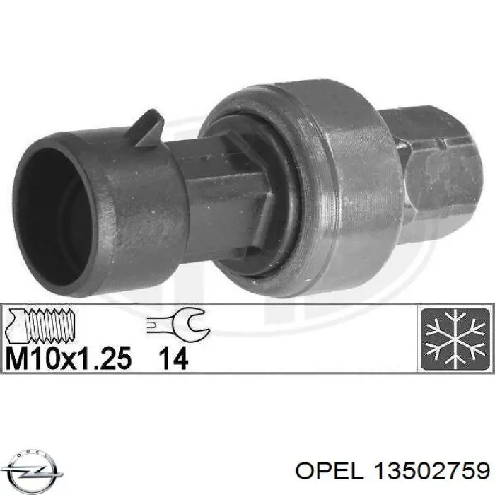 Купити 13502759 Opel Датчик тиску кондиціонера
