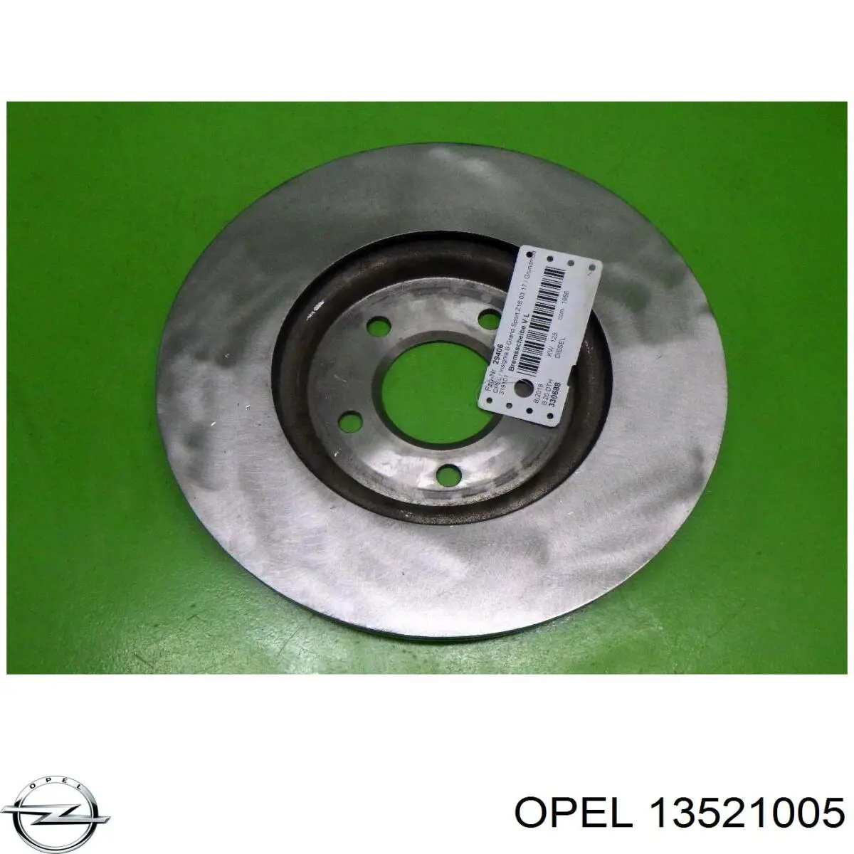 13521005 Opel Гальмо дискове переднє
