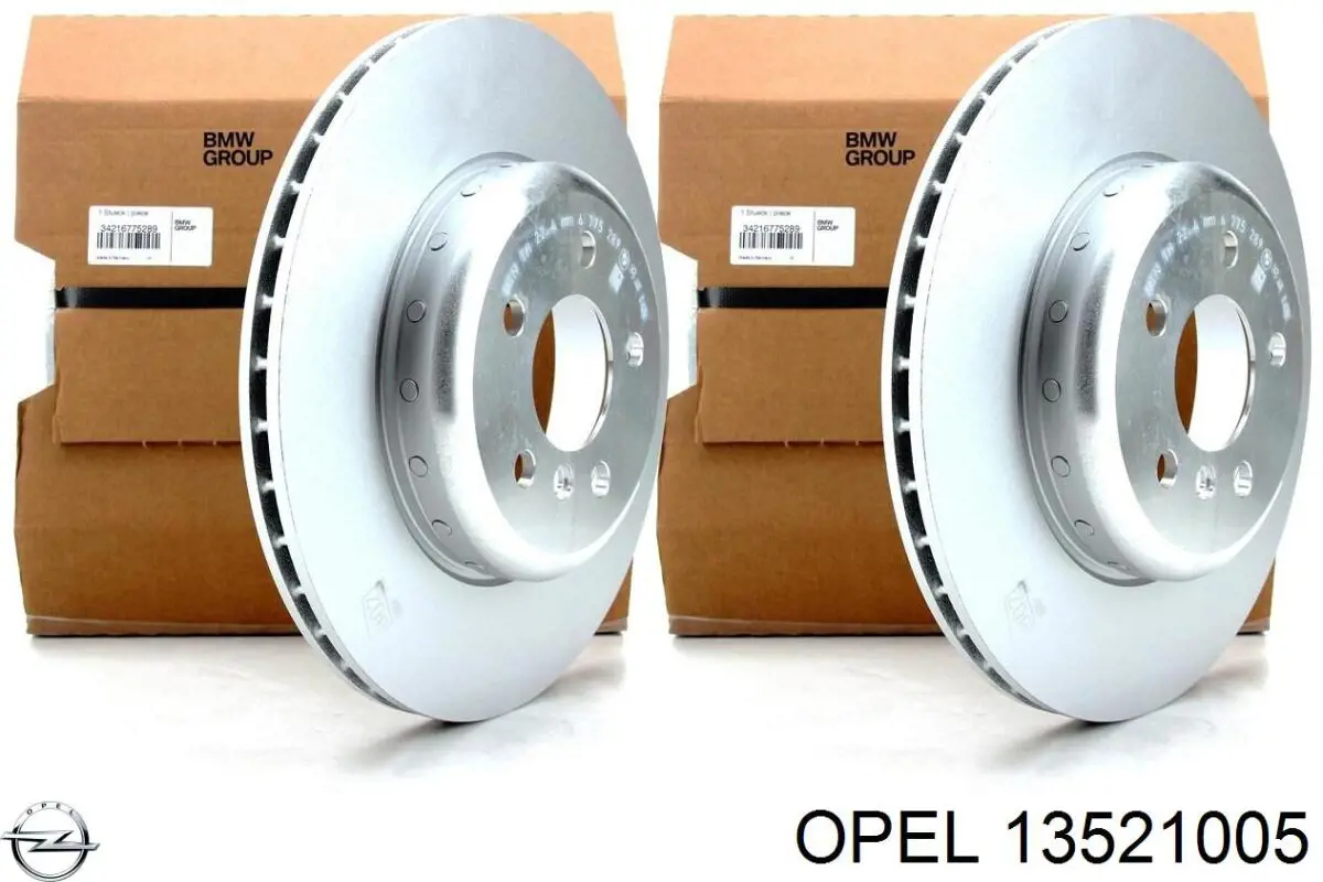 Гальмівні диски передні 13521005 Opel