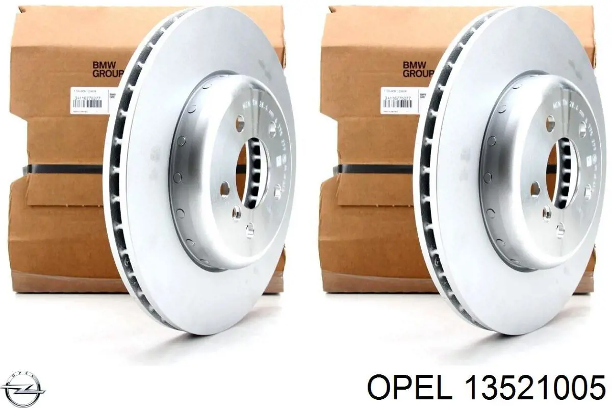 Диск гальмівний передній Opel 13521005