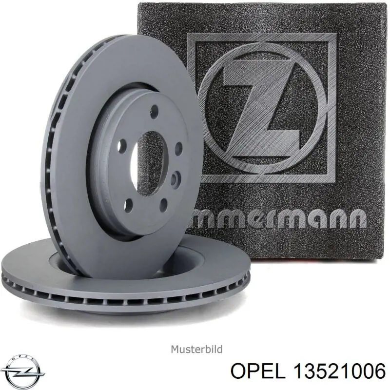 Диск переднього гальма Opel 13521006 ціна, від 44.45 USD