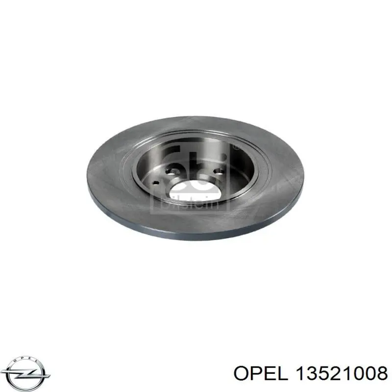 Диск гальмівний задній Opel 13521008